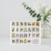 Cat Alphabet, Louis Wain Postkarte (Stehend Vorderseite)