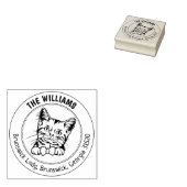Cat American Kurz Hair Family Rücksendeadresse Gummistempel (Stempel)