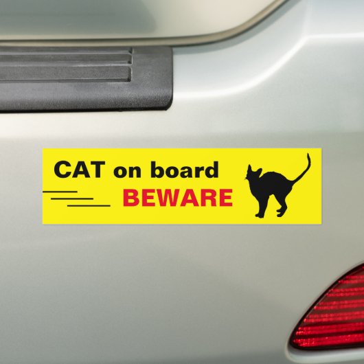 CAT an Bord - Vorsicht - Fahren/Aufkleber Autoaufkleber (Auf Auto)