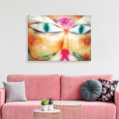 Cat and Bird, Paul Klee Leinwanddruck (Insitu (Wohnzimmer))