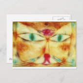 Cat and Bird - Paul Klee Postkarte (Vorne/Hinten)