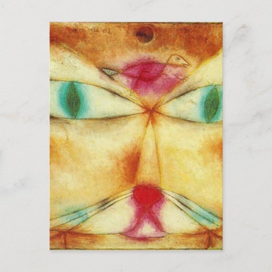 Cat and Bird von Paul Klee Postkarte (Vorderseite)