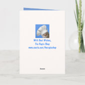 Cat and Cheeseburger Birthday Karte (Rückseite)