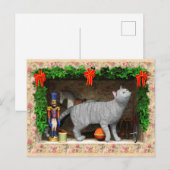 Cat and Christmas stuff Postkarte (Vorne/Hinten)