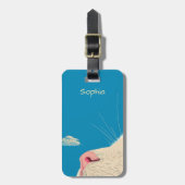 Cat and Cloud Gepäckanhänger (Vorderseite vertikal)