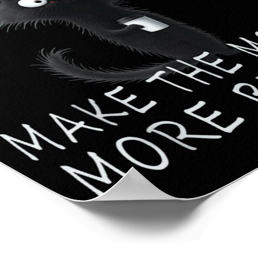 Cat And Coffee Tee Design, Funny-cat Morning Humor Poster (Ecke)