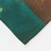 Cat and Dog Dancing Tango im Dance Club, AI Art Fleecedecke (Ecke)