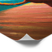 Cat and Dog Dancing Tango im Dance Club, AI Art Poster (Ecke)