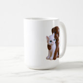 Cat and dog  figurine-style kaffeetasse (VorderseiteRechts)