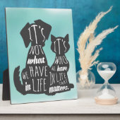 Cat and Dog Friends Best Friend Captions Fotoplatte (Seite)