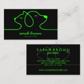 Cat and Dog Logo für Tierärzte Visitenkarte (Vorne/Hinten)