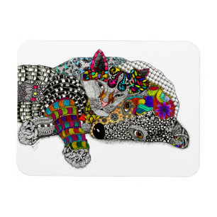 Cat and Dog Magnet