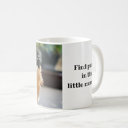 Cat and Feather Tasse (VorderseiteRechts)