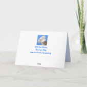 Cat and Fish Funny Vatertag Karte (Rückseite)