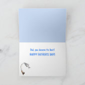 Cat and Fish Funny Vatertag Karte (Innenseite)