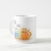 Cat and fish; geboren in het verkeerde lichaam kaffeetasse (Vorderseite Links)