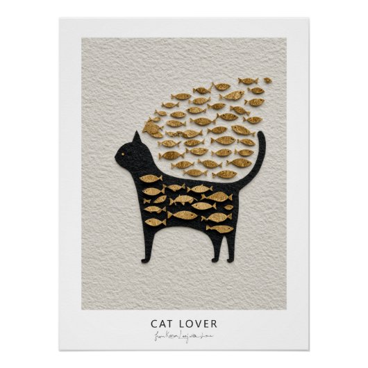 Cat and Fish v10 Poster (Vorderseite)