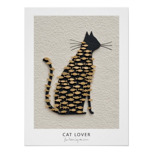 Cat and Fish v11 Poster (Vorderseite)