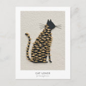 Cat and Fish v11 Postkarte (Vorderseite)