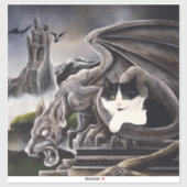 Cat and Gargoyle Aufkleber (Blatt)