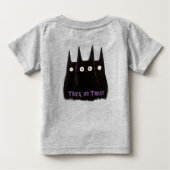 Cat and Halloween Baby T-shirt (Rückseite)