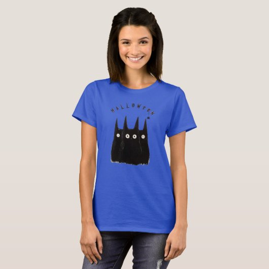 Cat and Halloween T-Shirt (Vorne ganz)