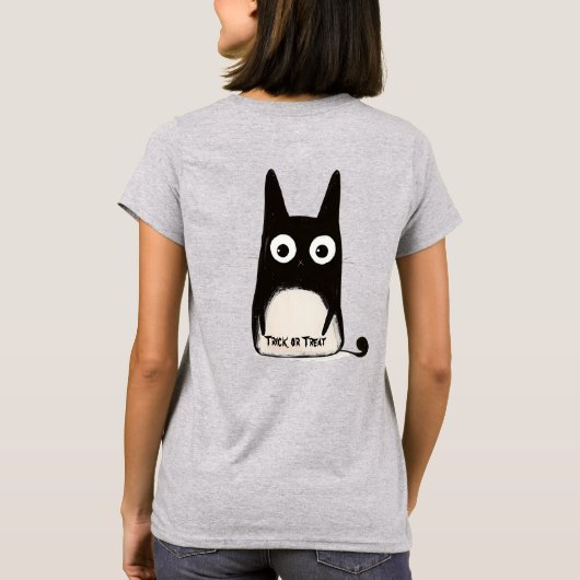 Cat and Halloween T-Shirt (Rückseite)