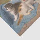 Cat and Kittens Wilhelm Schwar Art Seidenpapier (Ausschnitt)