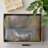 Cat and Kittens Wilhelm Schwar Art Seidenpapier (Geschenk)