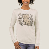 Cat and Mashroom Bella+Leinwand Tri-mix Shirt (Vorderseite)