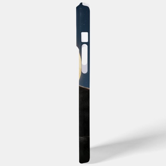 cat and moon iPhone 15 Pro Max Cases (Rückseite / Links)