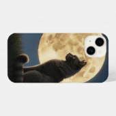 cat and moon phone case iPhone hülle (Rückseite (Horizontal))