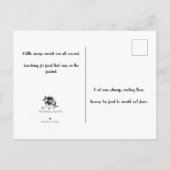 Cat and Mouse begegnen Sumie-Malerei Einladungspostkarte (Rückseite)