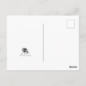 Cat and Mouse begegnen Sumie-Malerei Postkarte (Rückseite)