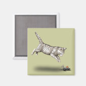 Cat and Mouse Cartoon Magnet (Vorderseite/Rückseite)