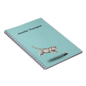Cat and Mouse Cartoon Notizblock (Rechte Seite)