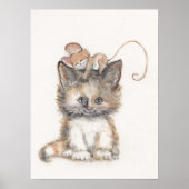 Cat and Mouse design on a Poster / Print (Vorne)