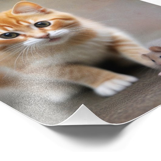 Cat and Mouse Fotodruck (Ecke)