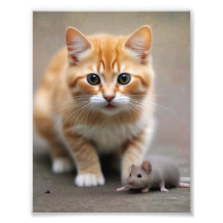 Cat and Mouse Fotodruck