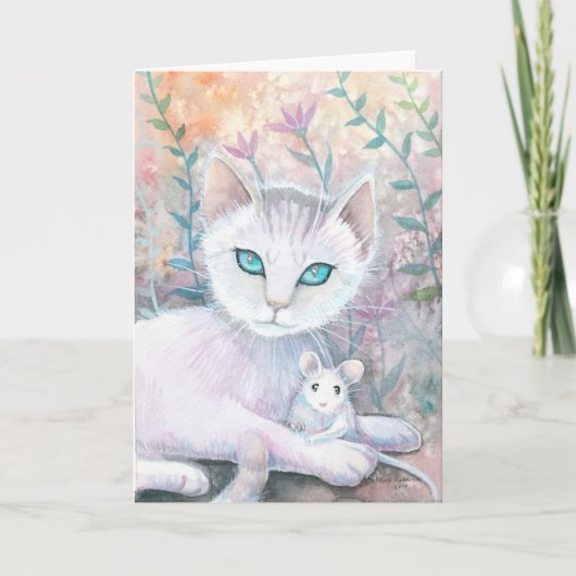 Cat and Mouse Friends Card Karte (Vorderseite)