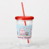 Cat and Mouse Happy Hanukkah Acryltrinkbecher (Links)