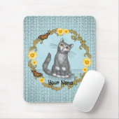Cat and Mouse Mousepad (Mit Mouse)
