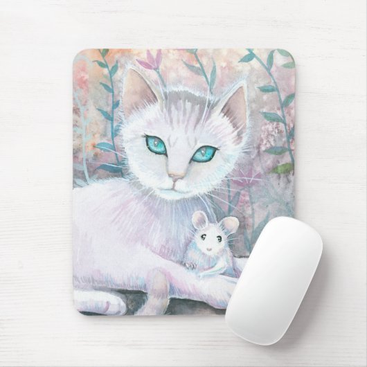 Cat and Mouse Mousepad (Mit Mouse)