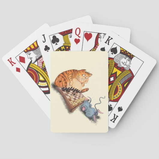 Cat and Mouse Playing Cards Cartoon Spielkarten (Rückseite)