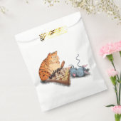 Cat and Mouse Playing Schach Cartoon Zeichn Funny Geschenktütchen (Versiegelt)
