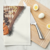 Cat and Mouse Playing Schach Cartoon Zeichn Funny Geschirrtuch (Viertel Falte)