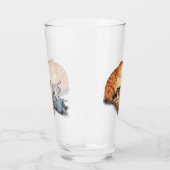 Cat and Mouse Playing Schach Funny Glass Glas (Links)