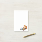 Cat and Mouse Playing Schach Spaß Post-it Klebezettel (Auf Schreibtisch)