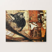 Cat and Mouse von Arthur Rackham Puzzle (Horizontal)