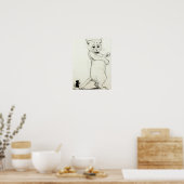 Cat and Mouse von Louis Wain Poster (Küche)